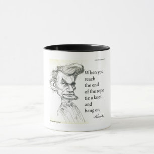 Mug Abe Lincoln & citation "Fin de corde" célèbre