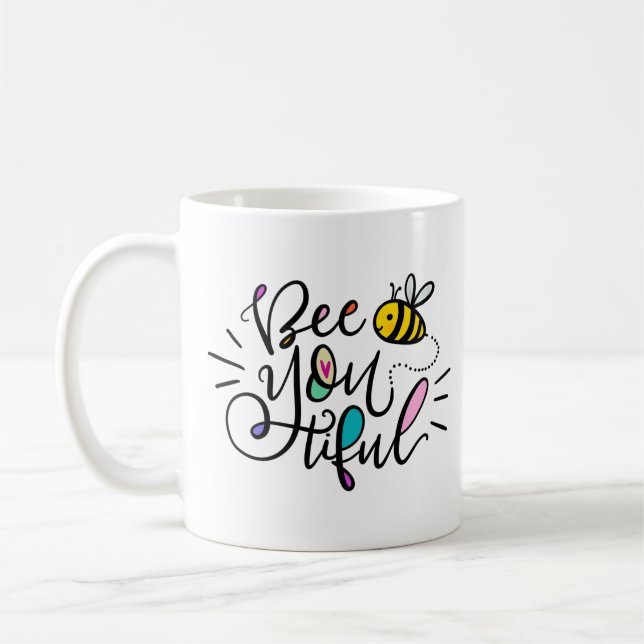 Mug Abee-YOU-tiful main lettrée (Gauche)