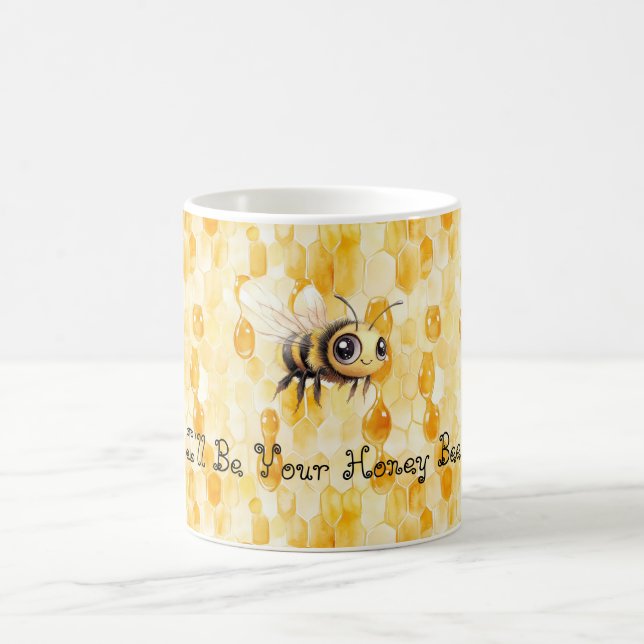 Mug Abeille à miel jaune doré (Centre)