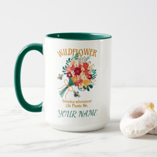 Mug Abeille Fleur Sauvage Croissant Où Que La Vie Me P