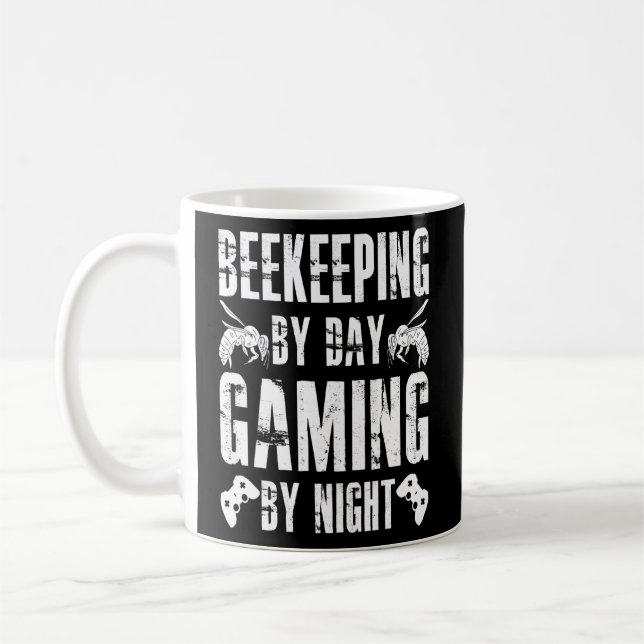 Mug Abeille Gamer Professionnel Abeille Conserver (Gauche)
