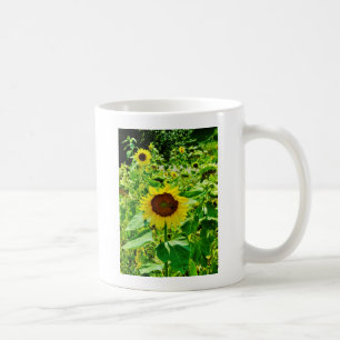 Mug Abeille sur tournesol jaune