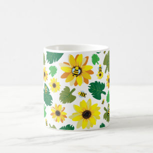 Mug Abeille tournesol mignonne