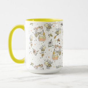 Mug Abeilles à Miel, Fées & Bébé Abeilles en Motif San