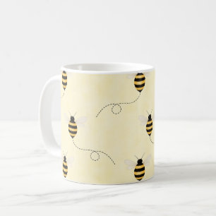 Mug Abeilles noir jaune or