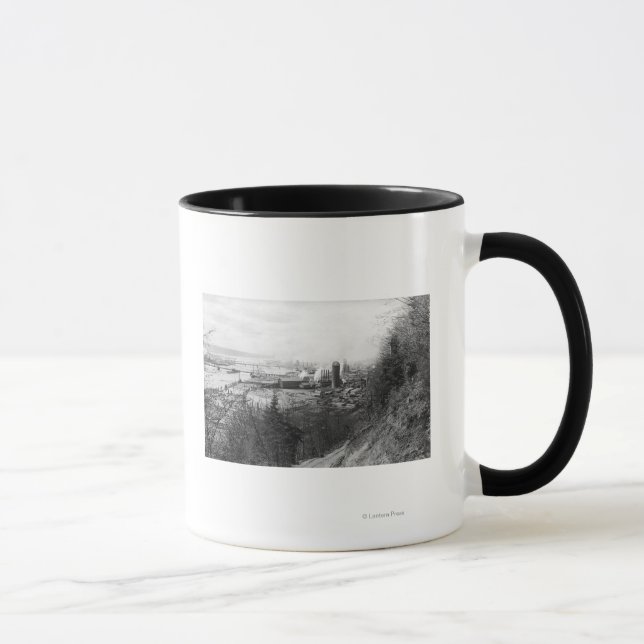 Mug Aberdeen, WA Town View Mill et Harbour Photograph (Droite)
