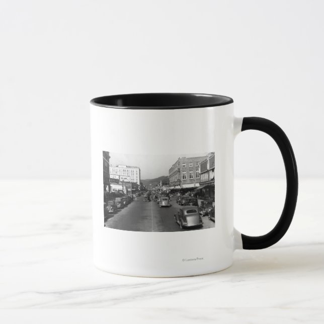 Mug Aberdeen, WA - Vue sur Wishkan Street Downtown (Droite)