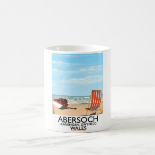 Mug Abersoch Llanengan à Gwynedd, affiche de voyage au