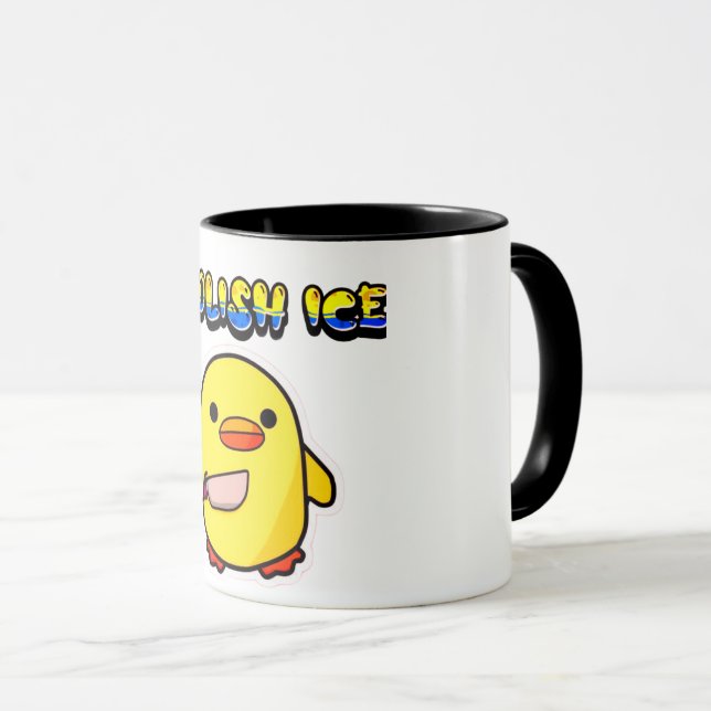 Mug Abolish Ice – Melting Boundaries Abstract Concept (Devant droit)