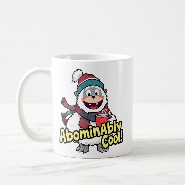 Mug Abominablement Cool Winter Yeti Design (Gauche)