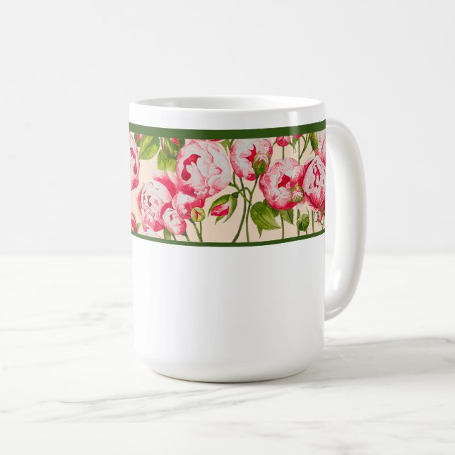 Mug Abondance rosée sur une boue classique (B) (Devant droit)