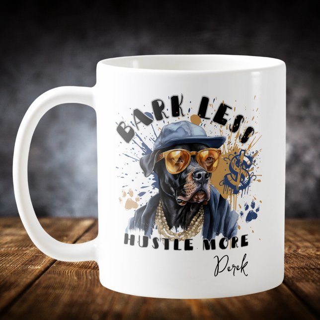 Mug Aboyer moins, bosser plus (Créateur téléchargé)