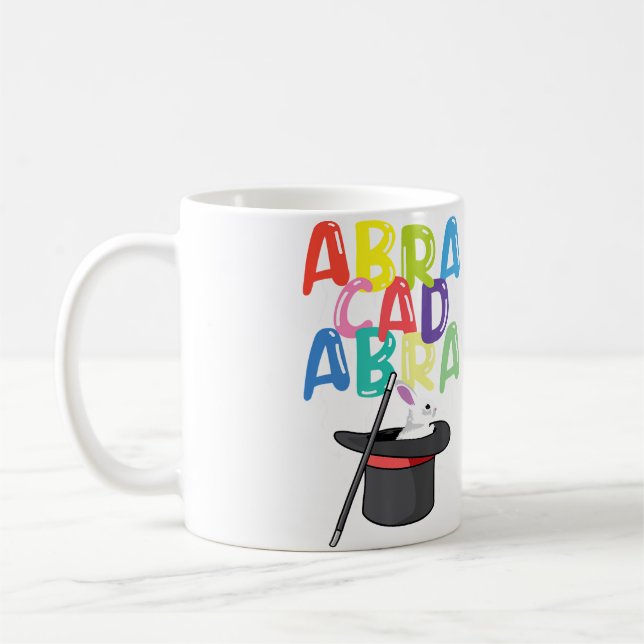 Mug Abracadabra Magicien Lapin Dans Un Chapeau Baguett (Gauche)