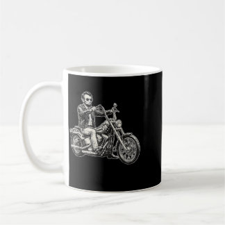 Mug Abraham Abe Lincoln moto américain Biker Usa