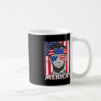 Mug Abraham Lincoln 4 juillet Merica Drapeau américain