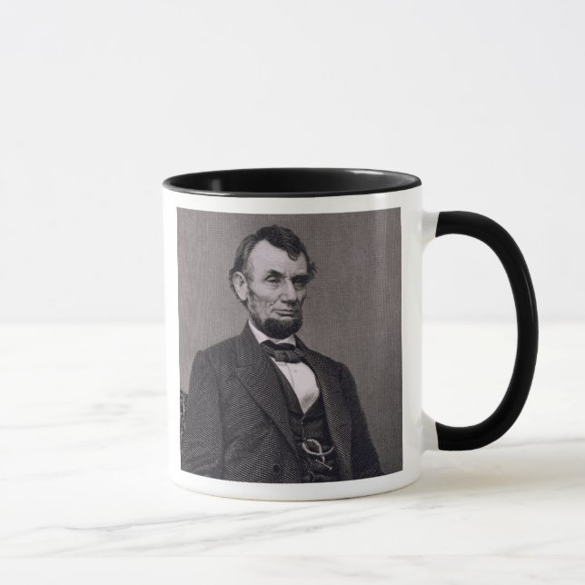 Mug Abraham Lincoln, gravé d'une photographie va le (Droite)