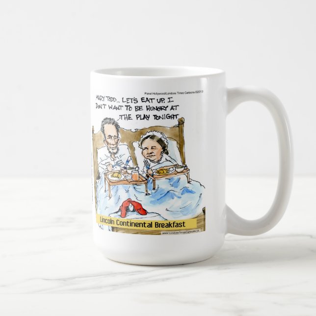 Mug Abraham Lincoln & Mary Todd Petit-déjeuner au lit (Droite)