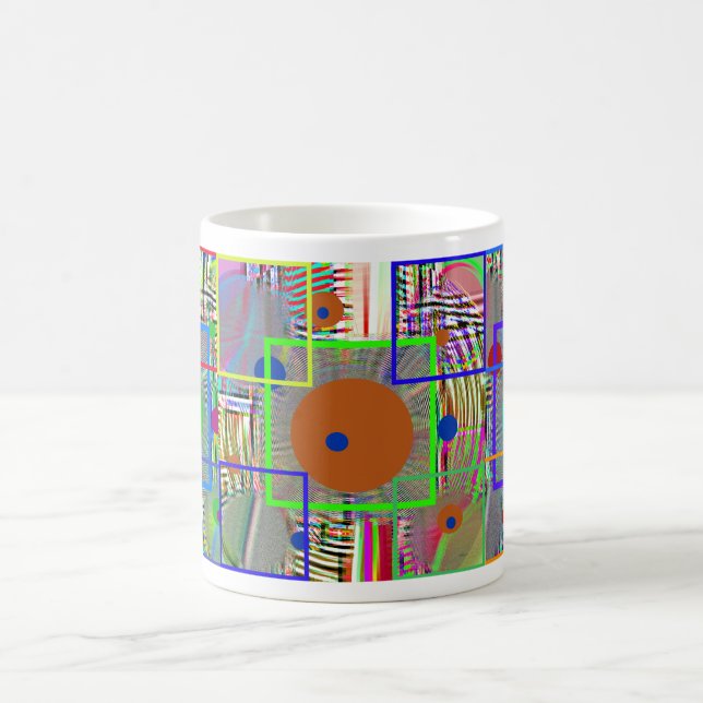 Mug Abrégé moderne :  Pays Digital, art populaire (Centre)