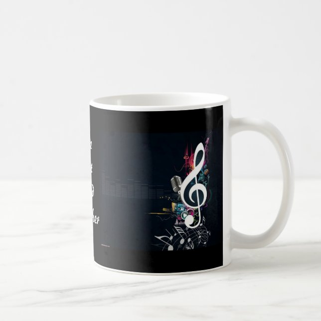 Mug Abrégé sur musical note de fissure (Droite)
