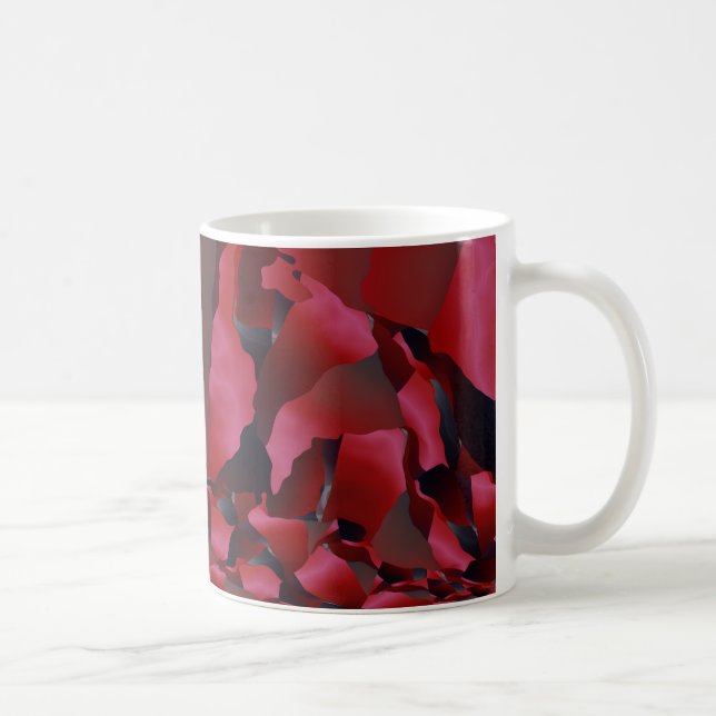 Mug Abréviation rouge effilée (Droite)