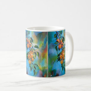 Mug Abricots sur une branche d'été Peinture d'Alfred F