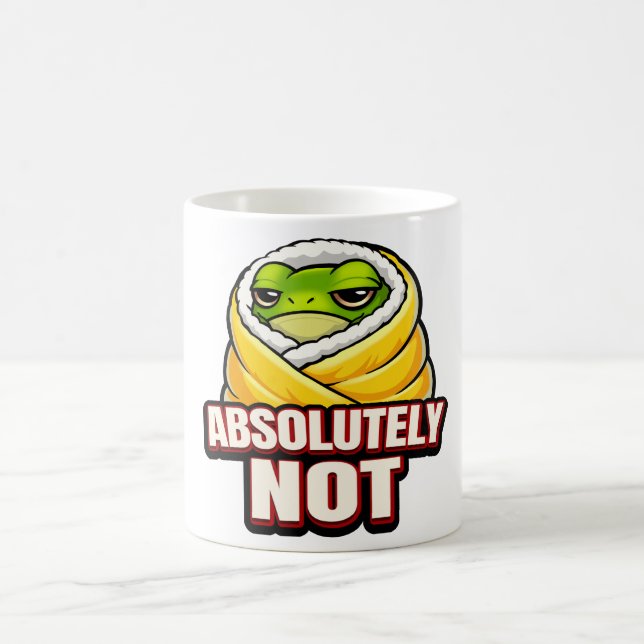 Mug Absolument pas de grenouille – Mème drôle de greno (Centre)