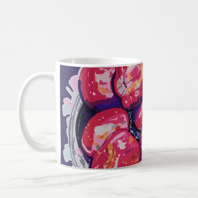 Mug Abstract Apples (Gauche)