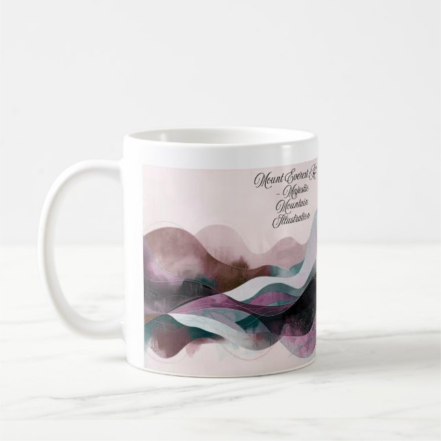 Mug Abstract Art Design | Modern Minimalist (Gauche)