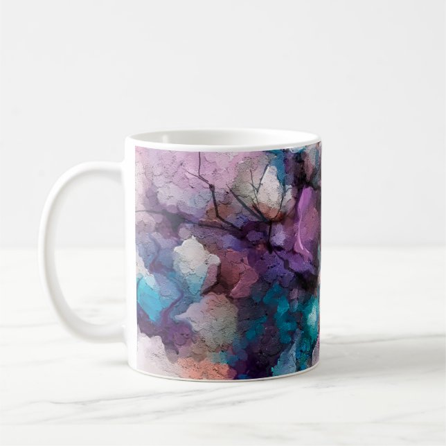 Mug Abstract colorful oil, acrylic painting of spring  (Gauche)