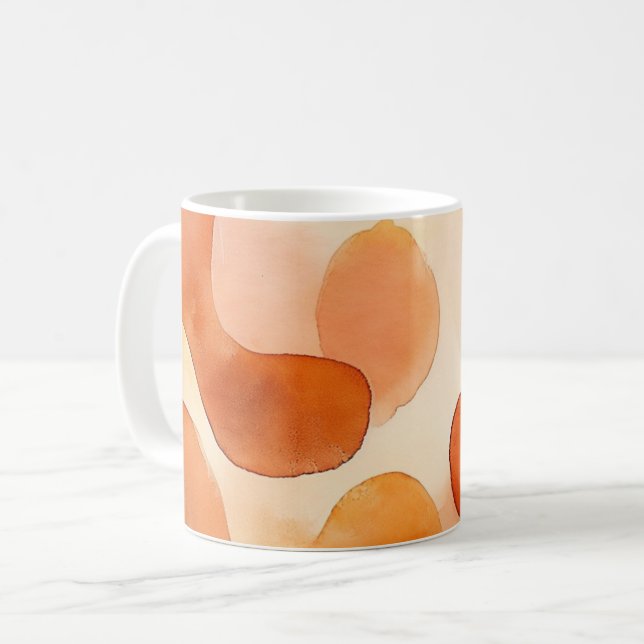Mug Abstract Earth Tone Watercolor (Devant gauche)