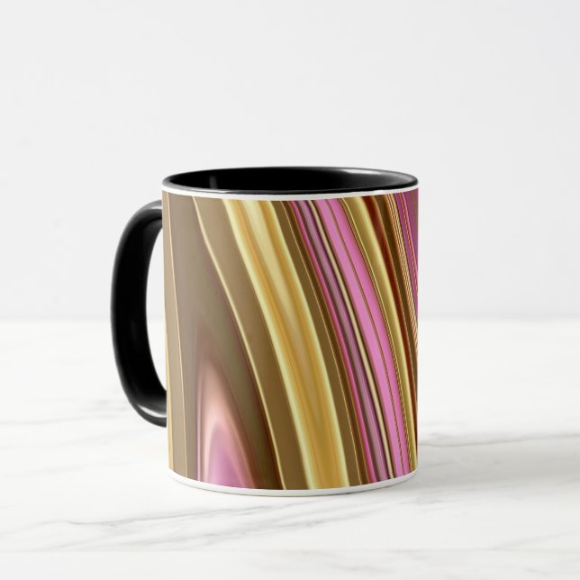 Mug Abstract elegant fluide marble liquide (Devant gauche)