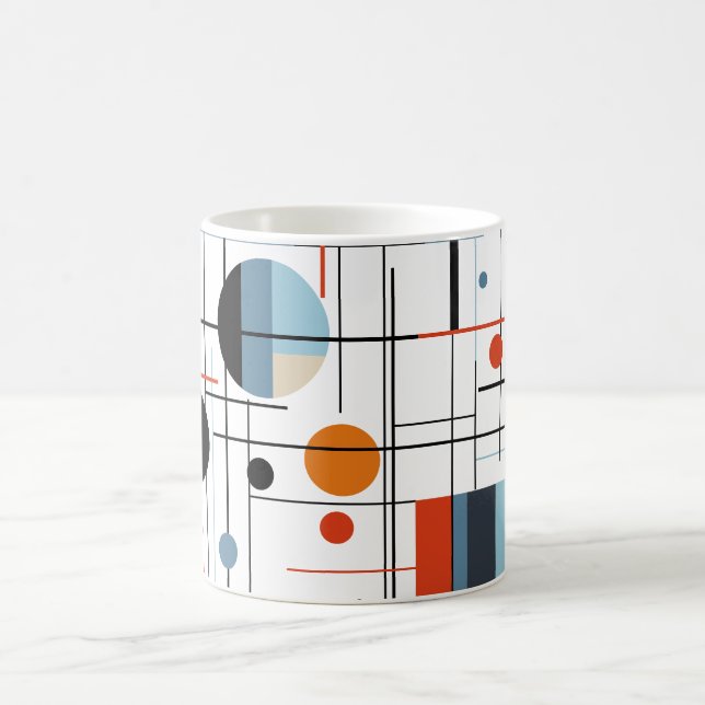 Mug Abstract Geometric Modern Minimalist Lines (Centre)