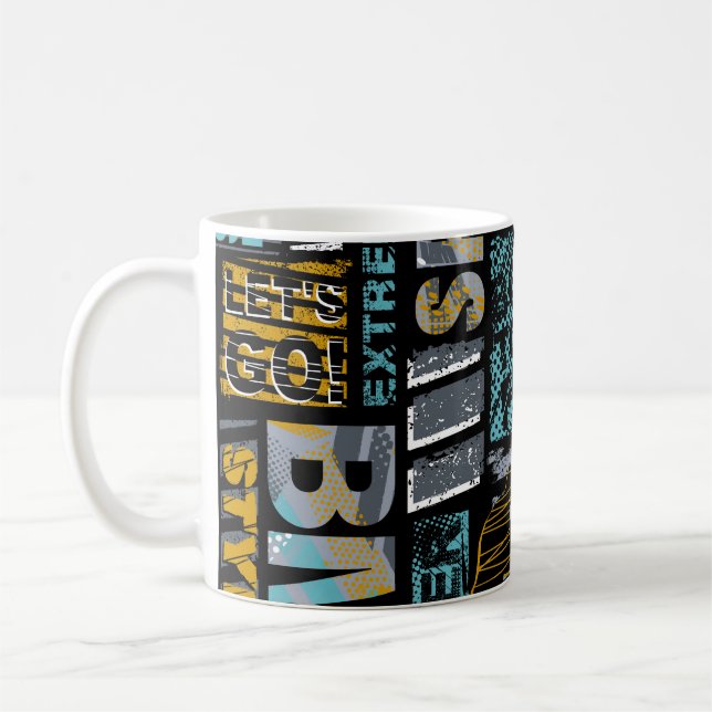 Mug Abstract seamless grunge pattern. Urban style mode (Gauche)