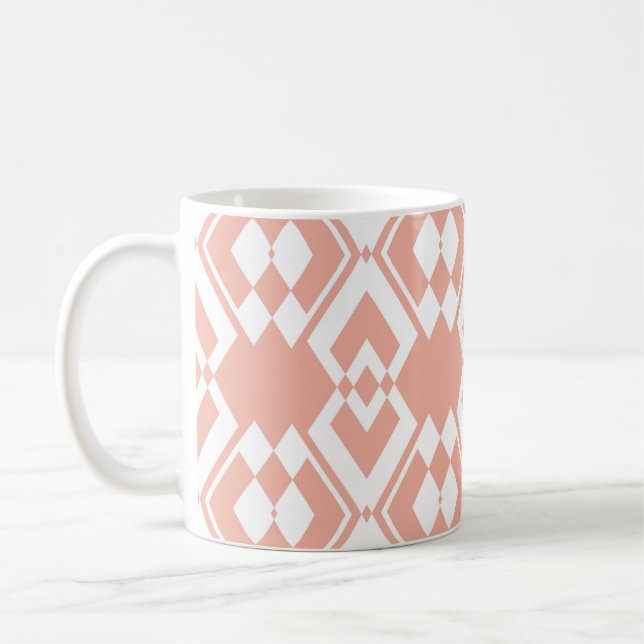 Mug Abstract seamless pattern of Wax flower pink color (Gauche)