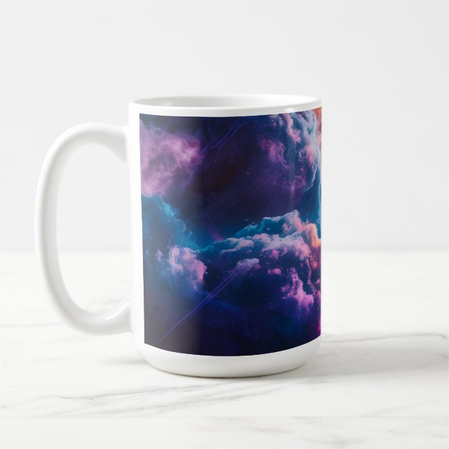Mug Abstract Space Nebula Art - Colorful Cosmic (Gauche)