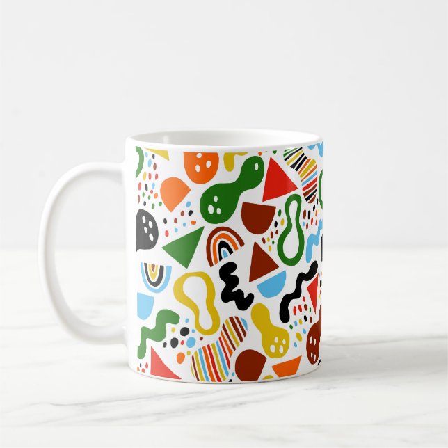 Mug abstraction de style moderne avec composition  (Gauche)