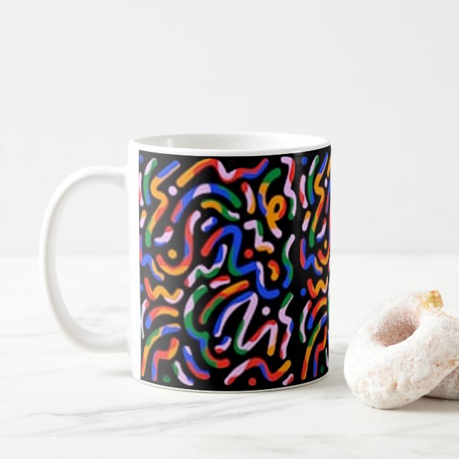 Mug abstrait (Avec donut)