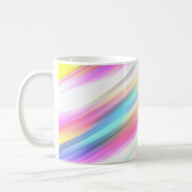 Mug abstrait arc-en-ciel  (Gauche)