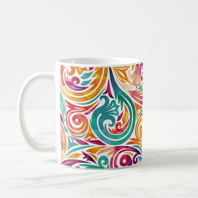 Mug Abstrait arrière - plan coloré. carnaval d'illustr (Gauche)