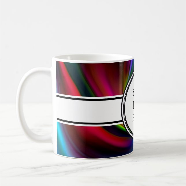 Mug Abstrait Arrière - plan Spirales doux I + votre te (Gauche)