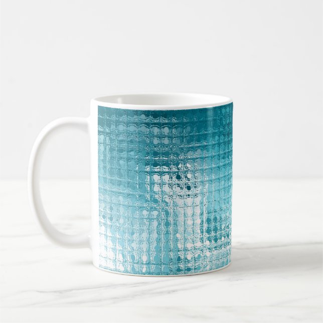 Mug Abstrait beau bleu élégant arrière - plan (Gauche)