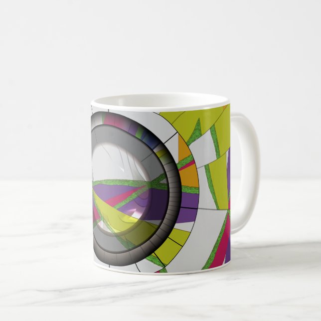 Mug Abstrait Coloré (Devant droit)