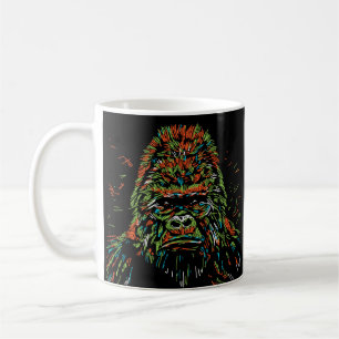 Mug Abstrait coloré Neon Gorilla