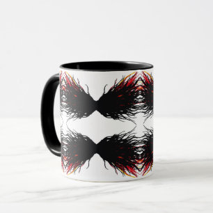 Mug Abstrait convoitise 7 péchés capitaux art à l'encr
