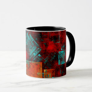 Mug Abstrait Cool coloré moderne Motif artistique
