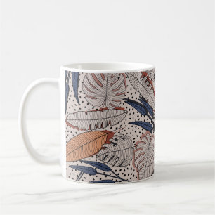 Mug Abstrait créatif tropical continu motif sur le dos