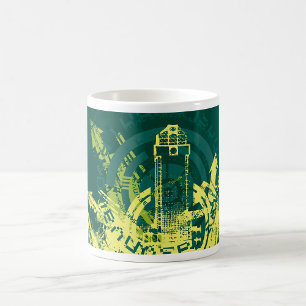 Mug Abstrait Cyberpunk Urbain Grunge Y2K Ville