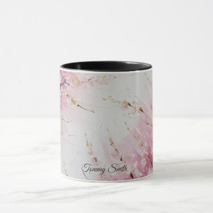 Mug Abstrait d'art vibrant de fleurs de cerisier