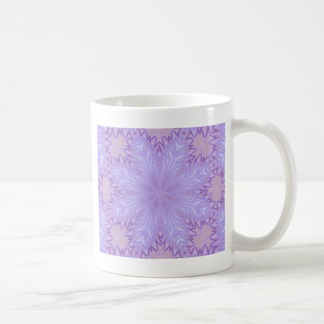 Mug Abstrait de Noël de la soie Lilac (Droite)