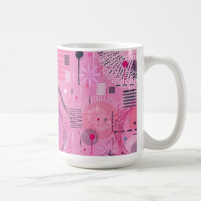 Mug Abstrait de sundae à la fraise  (Droite)